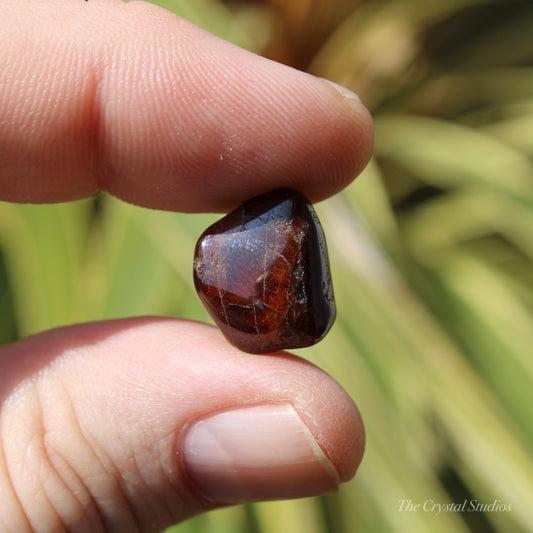 Spessartine Garnet Small Polished Crystal Tumblestone