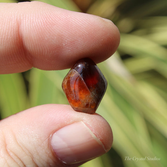 Spessartine Garnet Small Polished Crystal Tumblestone