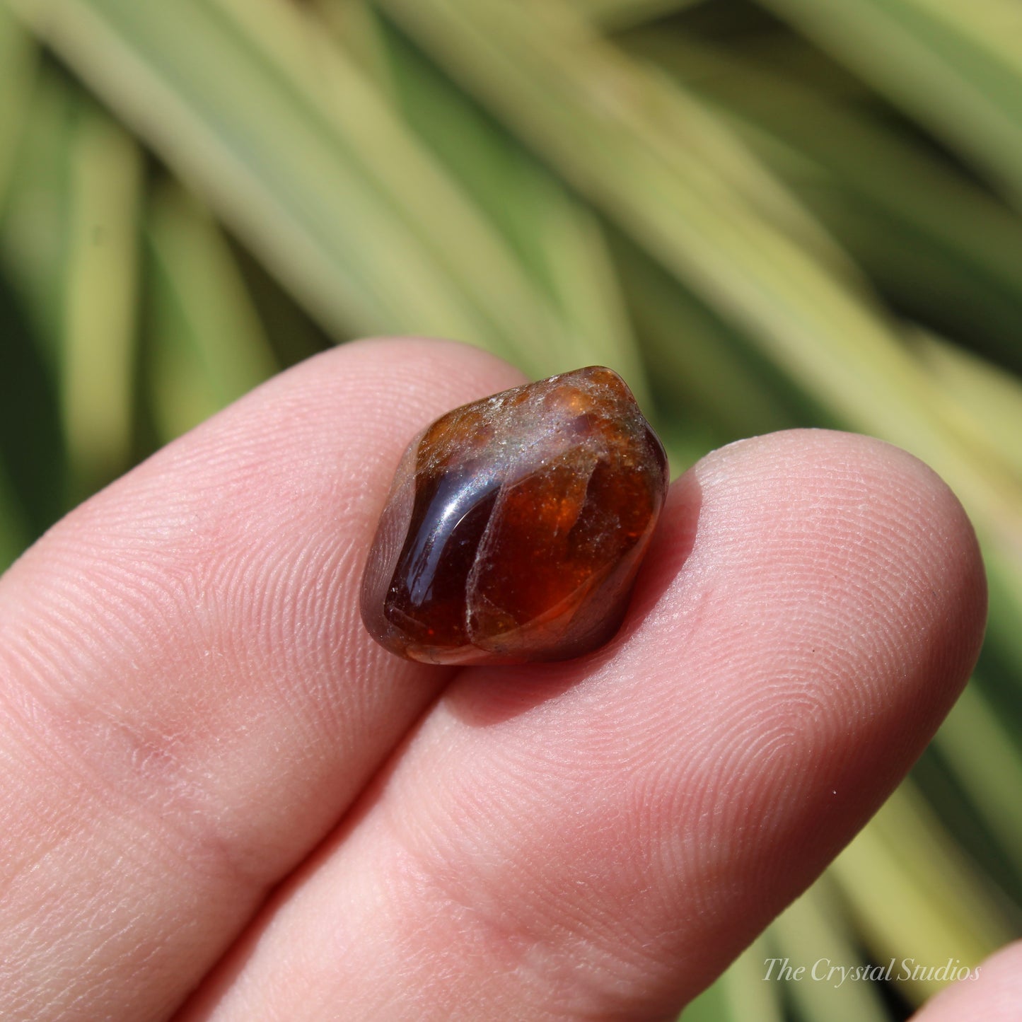 Spessartine Garnet Small Polished Crystal Tumblestone