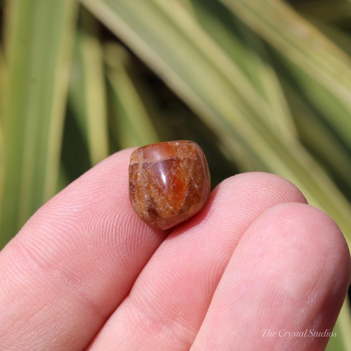 Spessartine Garnet Small Polished Crystal Tumblestone