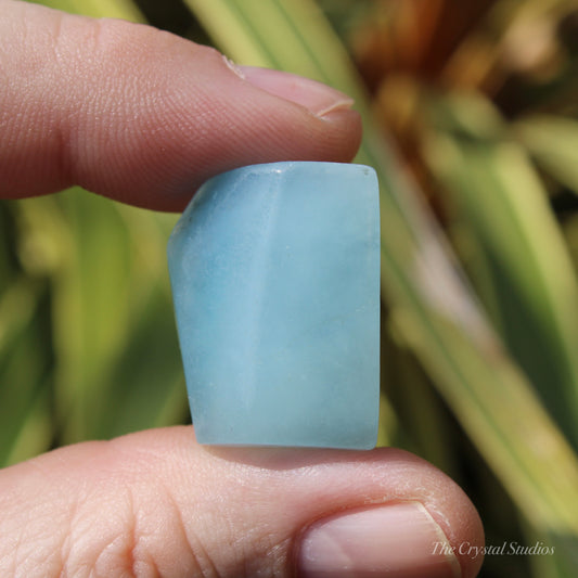 Aquamarine Small Crystal Polished Freeform