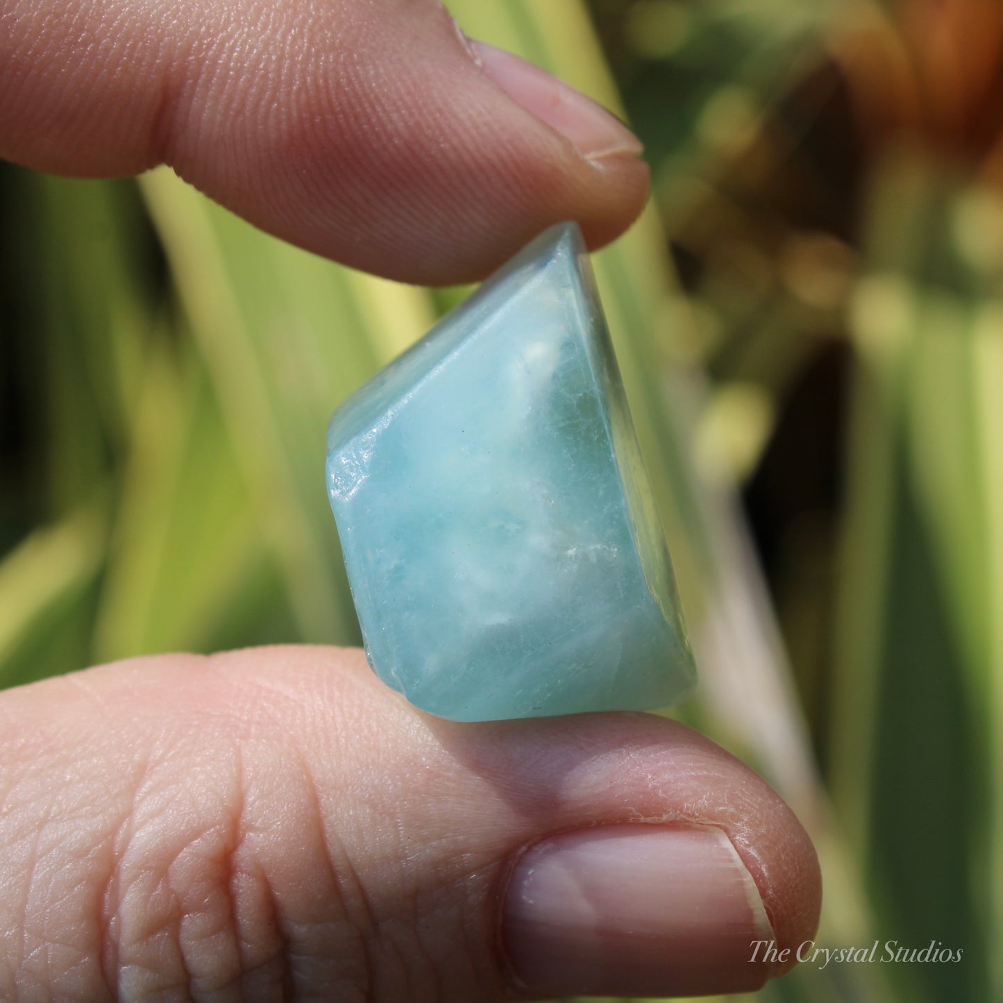 Aquamarine Small Crystal Polished Freeform