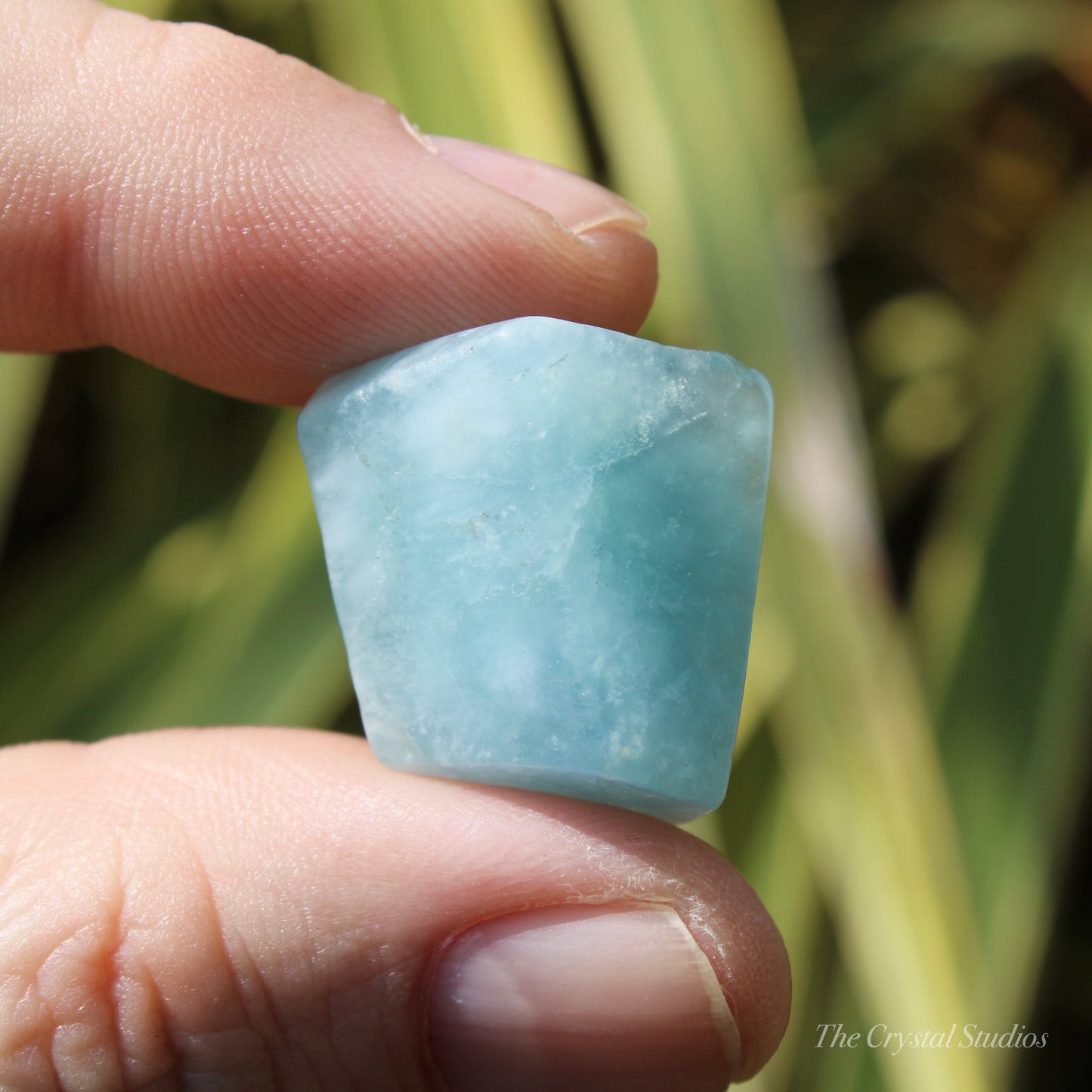 Aquamarine Small Crystal Polished Freeform