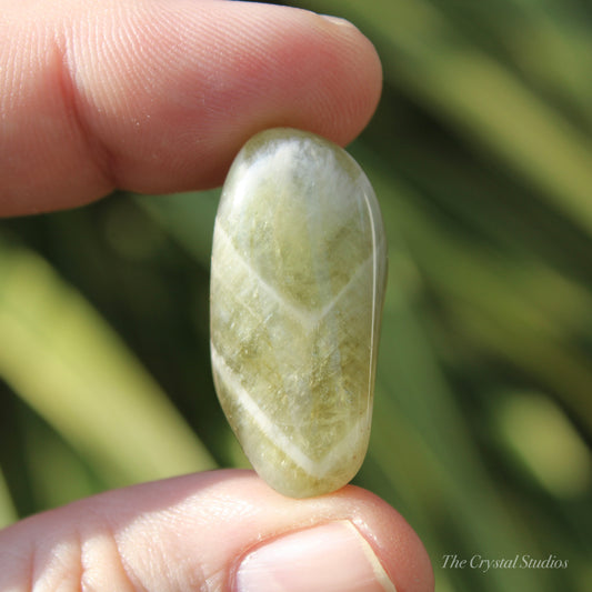 Praisolite Polished Crystal Tumblestone