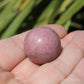 Pink Rhodonite Polished Crystal Sphere