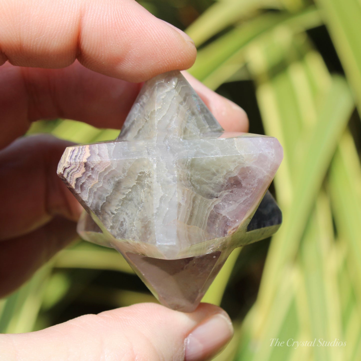 Fluorite Polished Crystal Merkaba