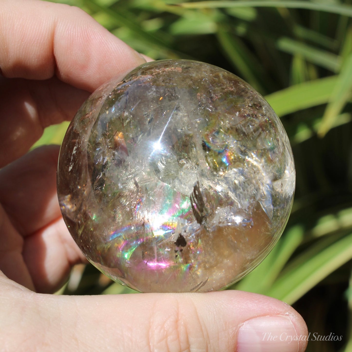 Natural Citrine Polished Crystal Sphere