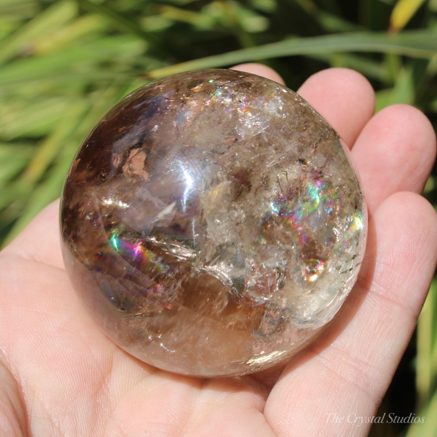 Natural Citrine Polished Crystal Sphere