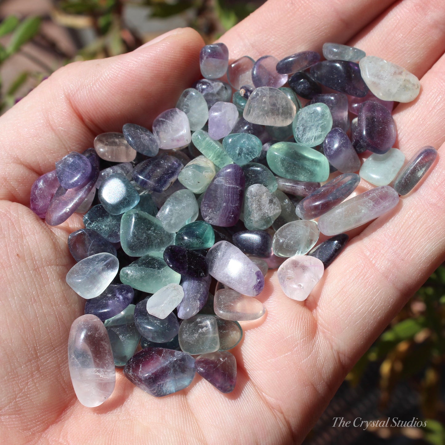 Rainbow Fluorite Mini Polished Crystal Tumblestone Set