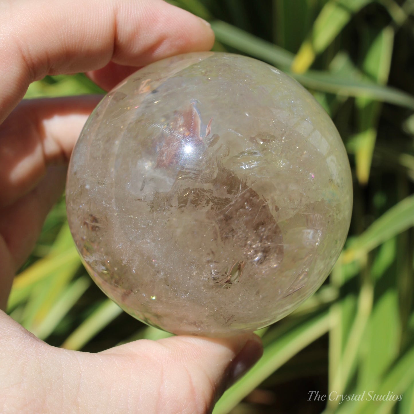 Natural Citrine Polished Crystal Sphere