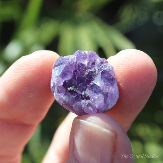 Amethyst Small Natural Crystal Cluster Disc