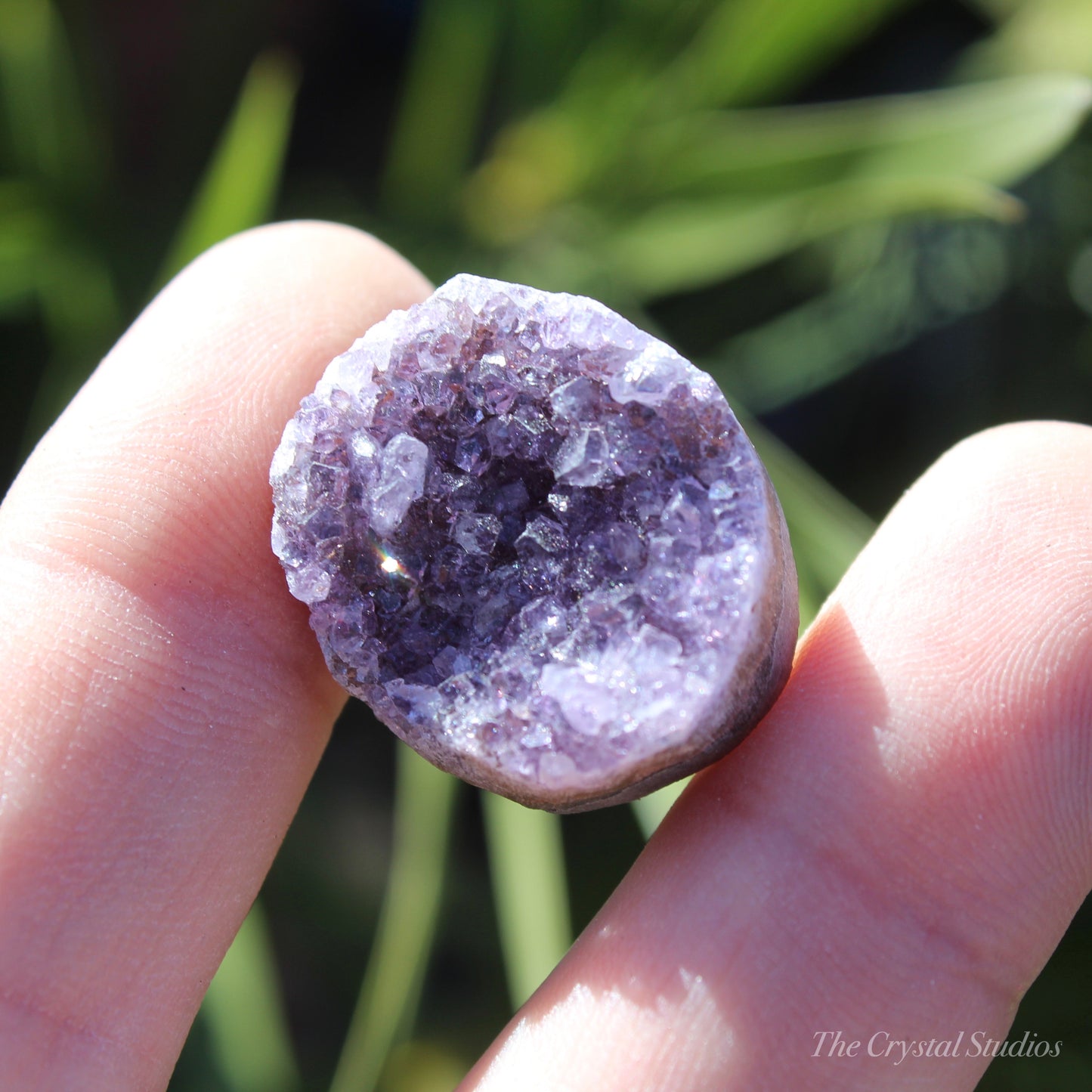 Amethyst Small Natural Crystal Cluster Disc