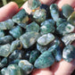 Moss Agate Small Polished Crystal Tumblestones