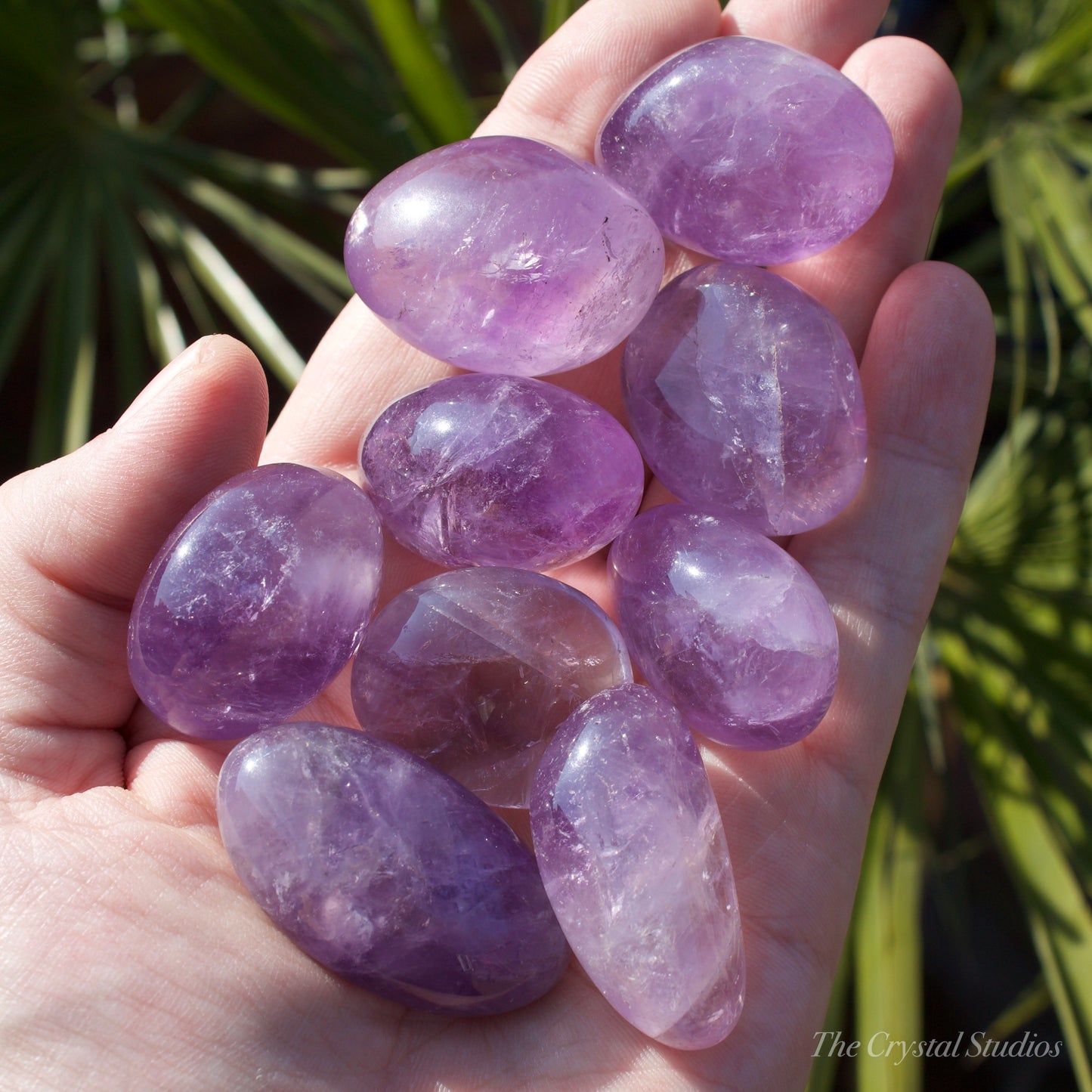 Amethyst A+ Large Polished Crystal Tumblestones