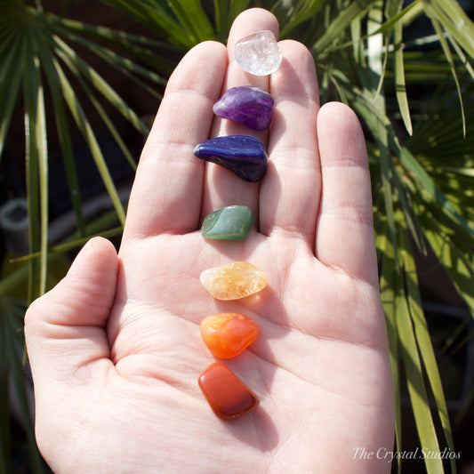 Chakra Polished Crystal Tumblestone Set A