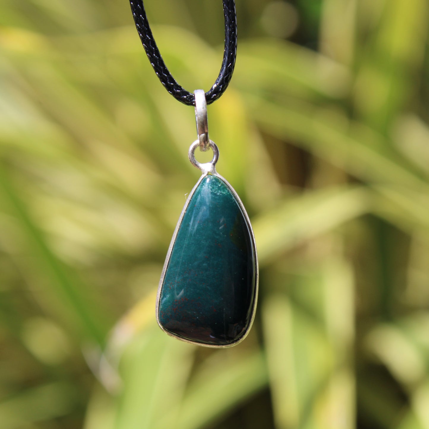 Bloodstone Classic Silver Pendant