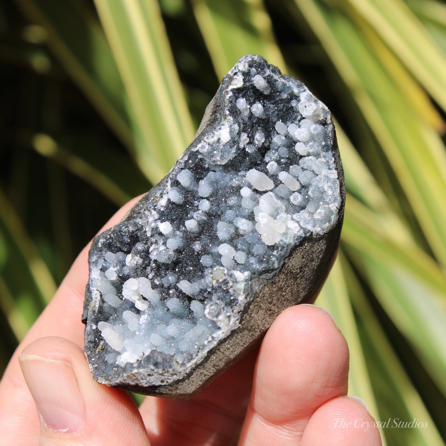 Chalcedony & Calcite Natural Crystal Geode