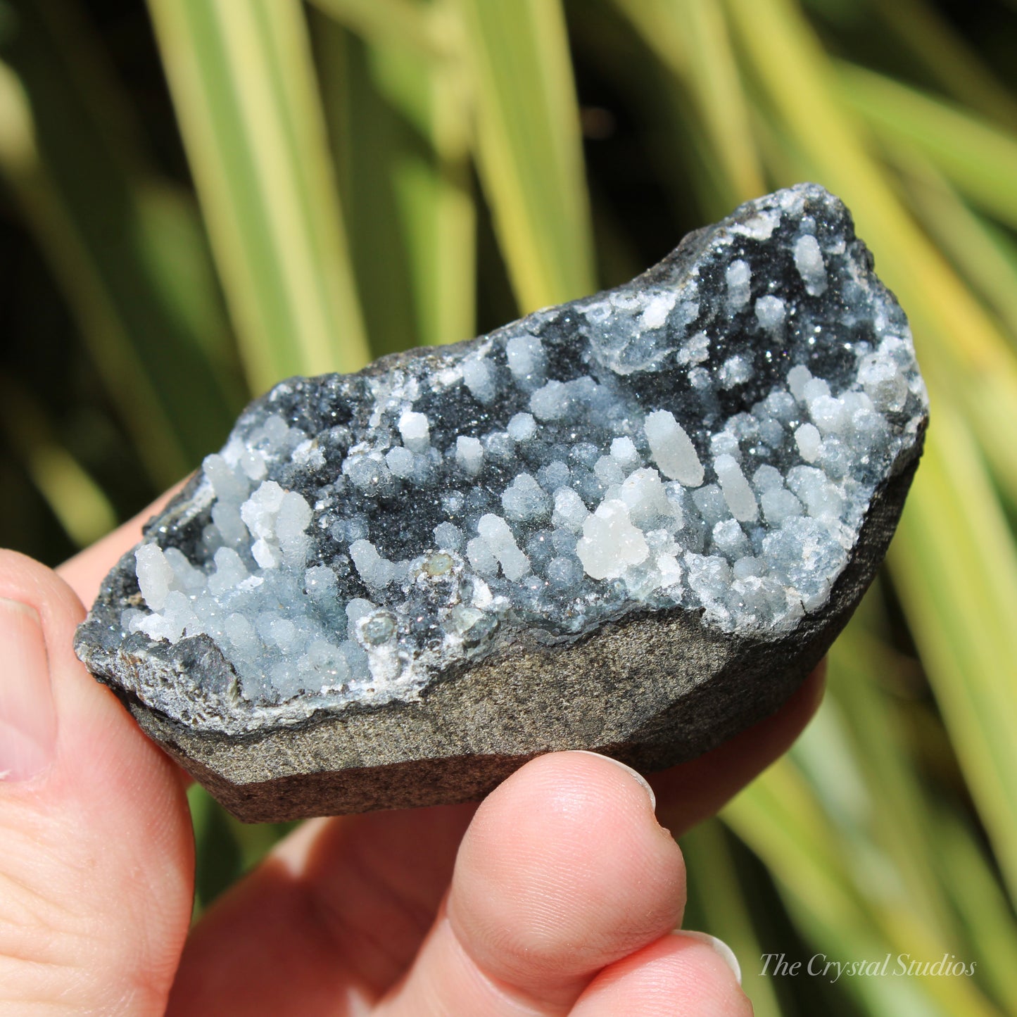 Chalcedony & Calcite Natural Crystal Geode