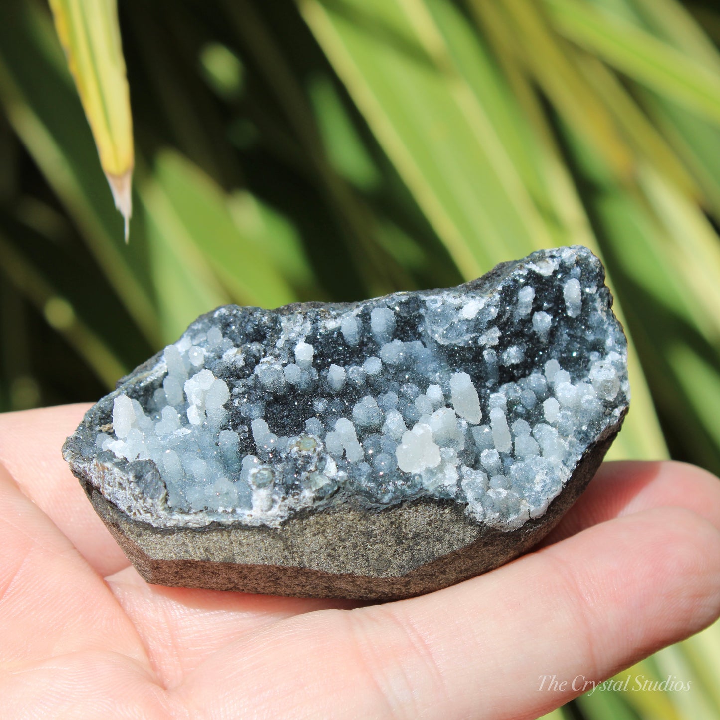 Chalcedony & Calcite Natural Crystal Geode