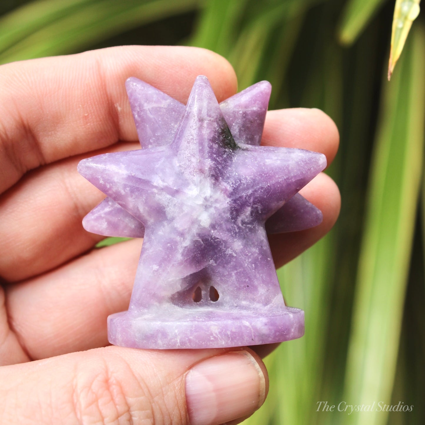 Lepidolite Double Standing Star Polished Crystal