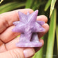 Lepidolite Double Standing Star Polished Crystal