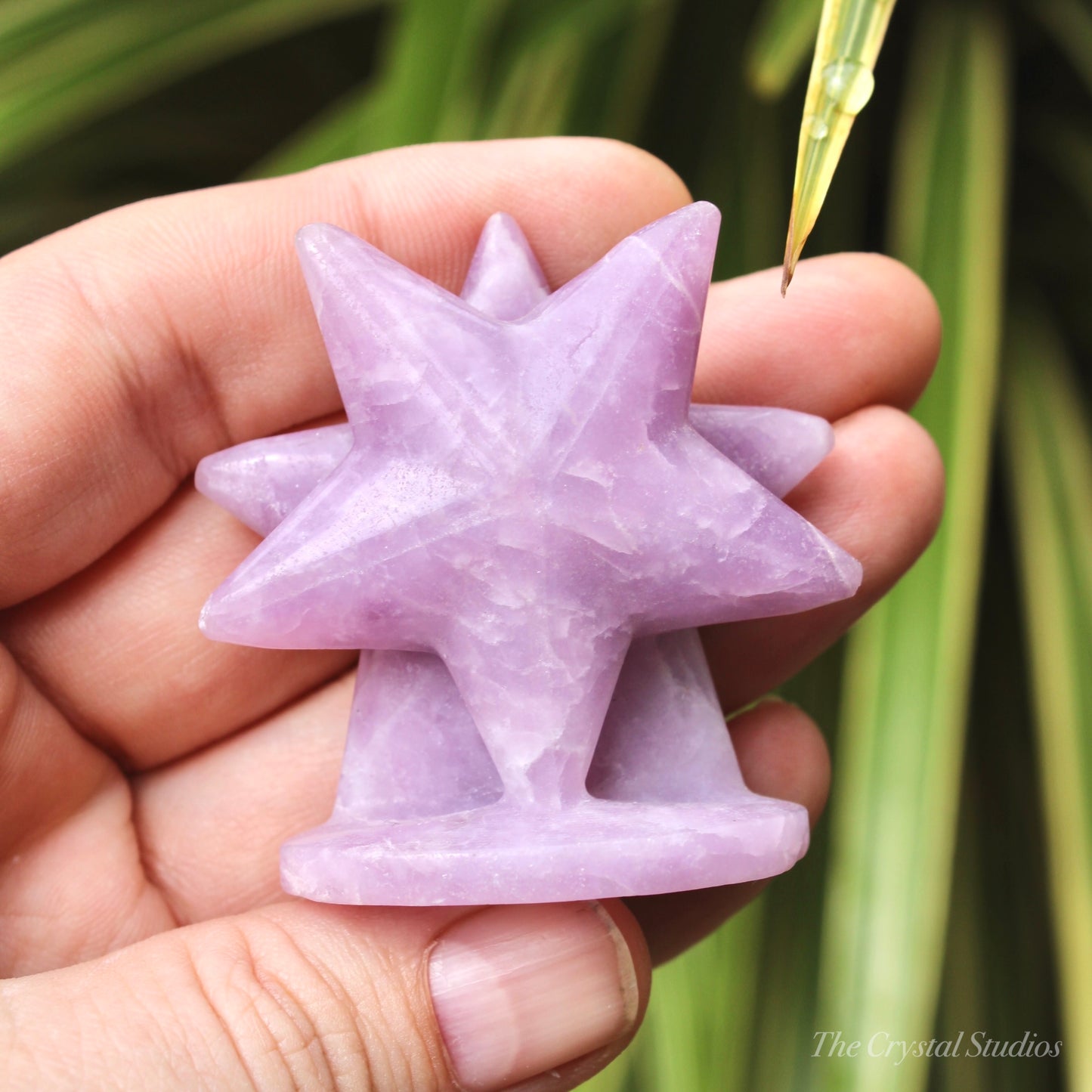 Lepidolite Double Standing Star Polished Crystal