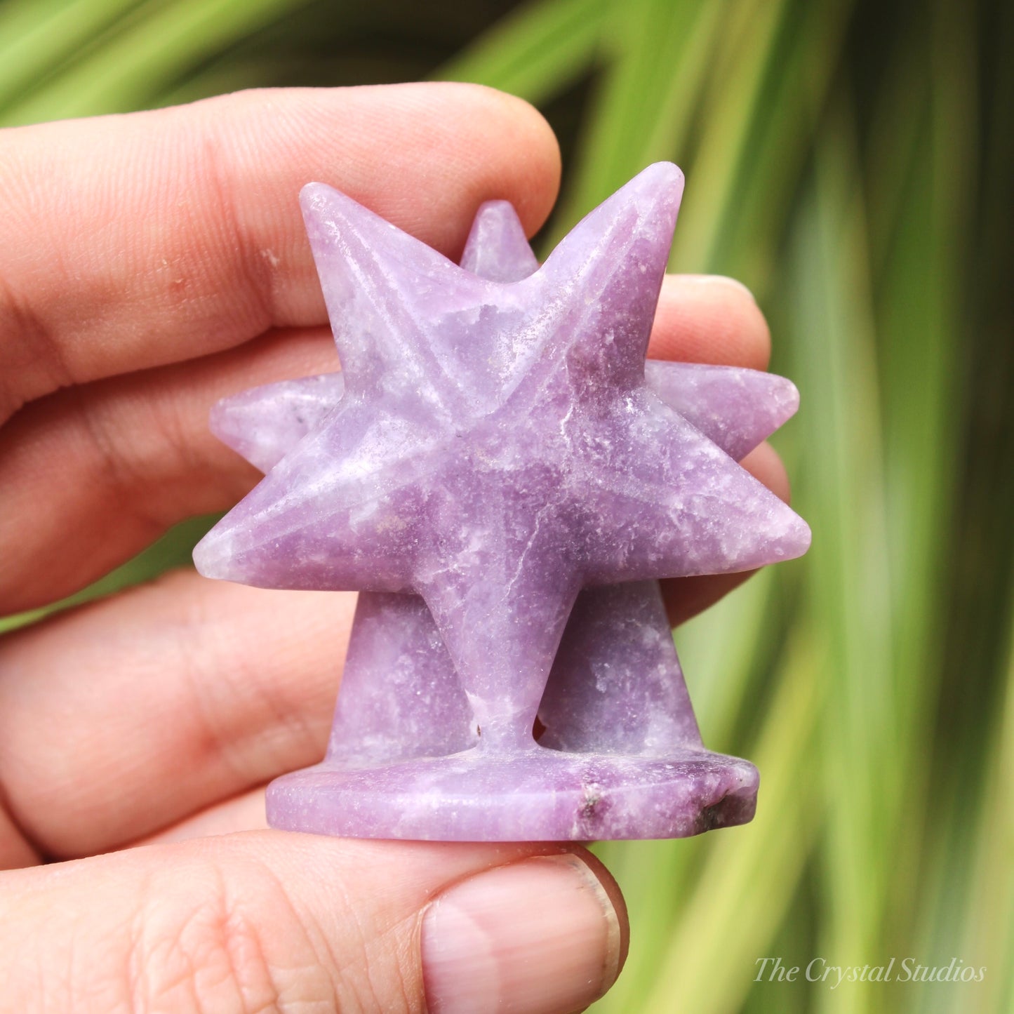 Lepidolite Double Standing Star Polished Crystal