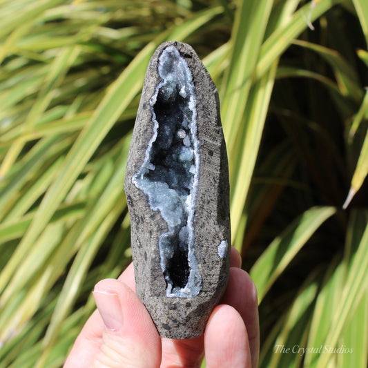 Chalcedony & Calcite Natural Crystal Geode