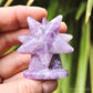 Lepidolite Double Standing Star Polished Crystal