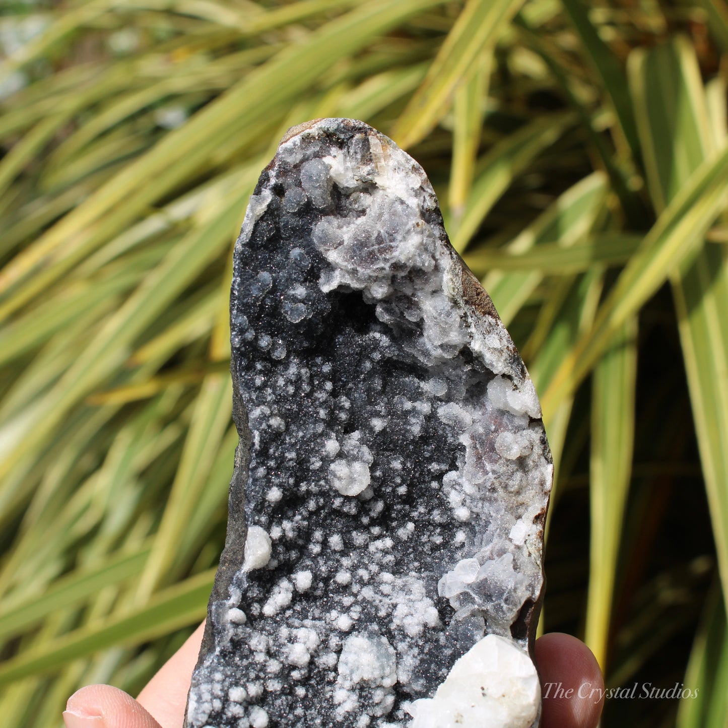 Chalcedony & Calcite Natural Crystal Geode