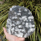 Blue Chalcedony with Apophyllite Natural Crystal Cluster