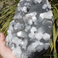 Blue Chalcedony with Apophyllite Natural Crystal Cluster