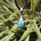 Larimar Silver Plated Small Classic Pendant