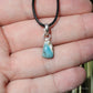 Larimar Silver Plated Small Classic Pendant