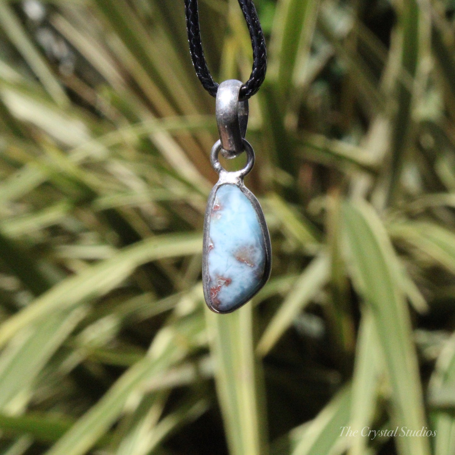 Larimar Silver Plated Small Classic Pendant