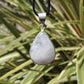 Rainbow Moonstone Silver Plated Classic Pendant