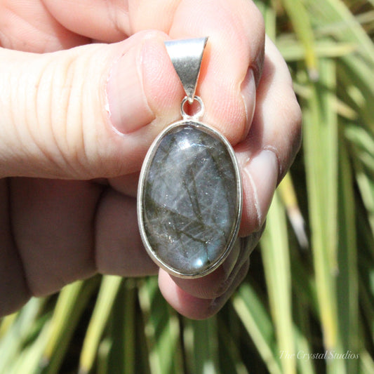 Labradorite Silver Plated Classic Pendant