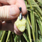 Yellow Brucite Natural Crystal Pendant