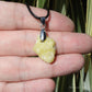 Yellow Brucite Natural Crystal Pendant