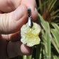 Yellow Brucite Natural Crystal Pendant