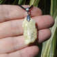 Yellow Brucite Natural Crystal Pendant