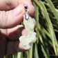 Yellow Brucite Natural Crystal Pendant