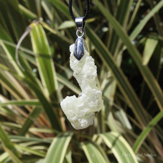 Yellow Brucite Natural Crystal Pendant