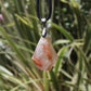 Rutilated Quartz Faceted Crystal Pendant