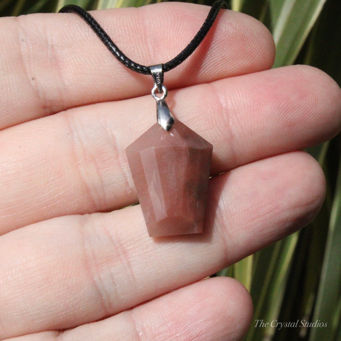 Rutilated Quartz Faceted Crystal Pendant