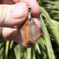 Rutilated Quartz Faceted Crystal Pendant