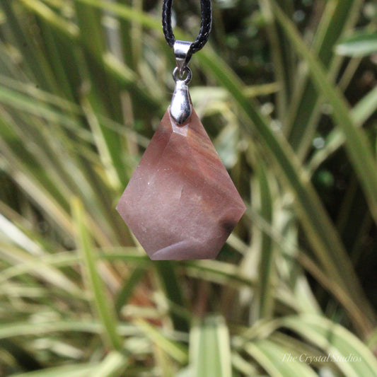 Rutilated Quartz Faceted Crystal Pendant