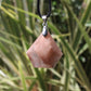 Rutilated Quartz Faceted Crystal Pendant