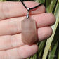 Rutilated Quartz Faceted Crystal Pendant