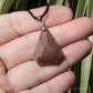 Rutilated Quartz Faceted Crystal Pendant